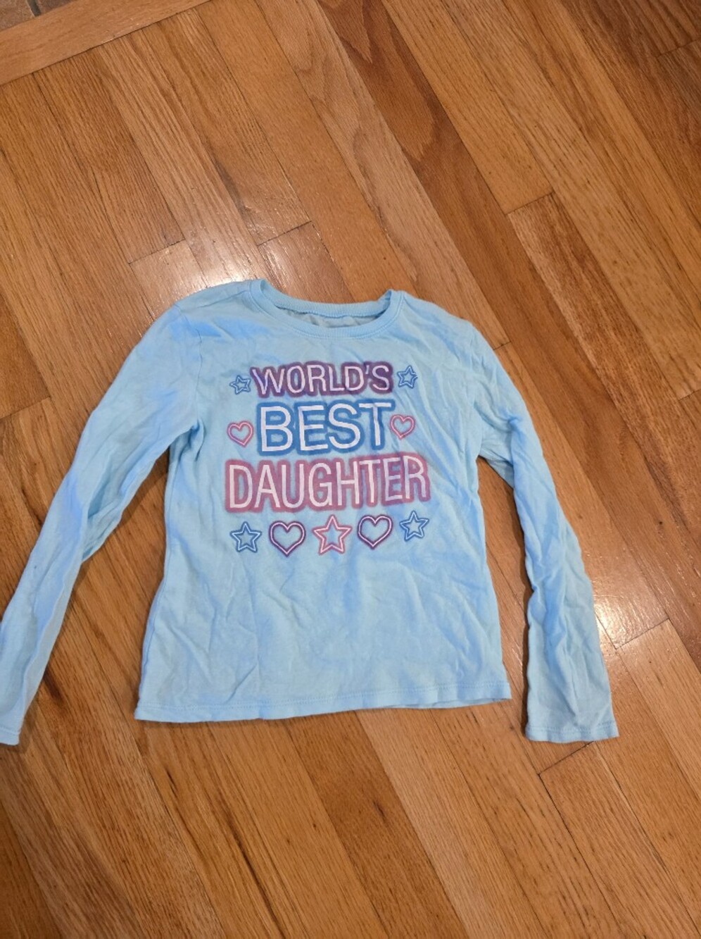 The Children's Place Worlds Best Daughter Long Sleeve Tee